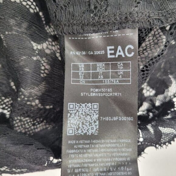 GUESS Black Lace Cold Shoulder top - Picture 5 of 8